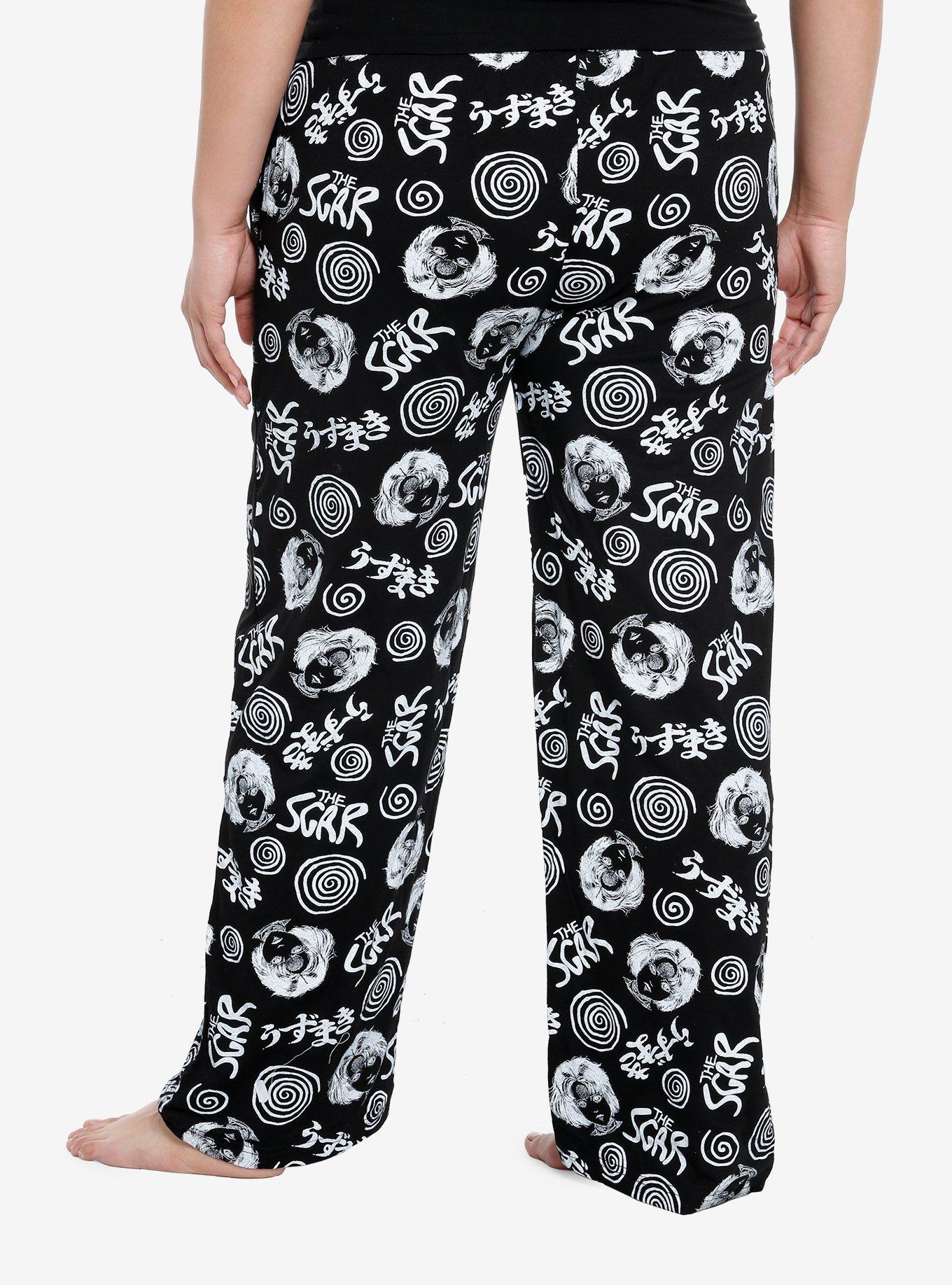 Junji Ito Uzumaki Girls Pajama Pants Plus Size, , hi-res