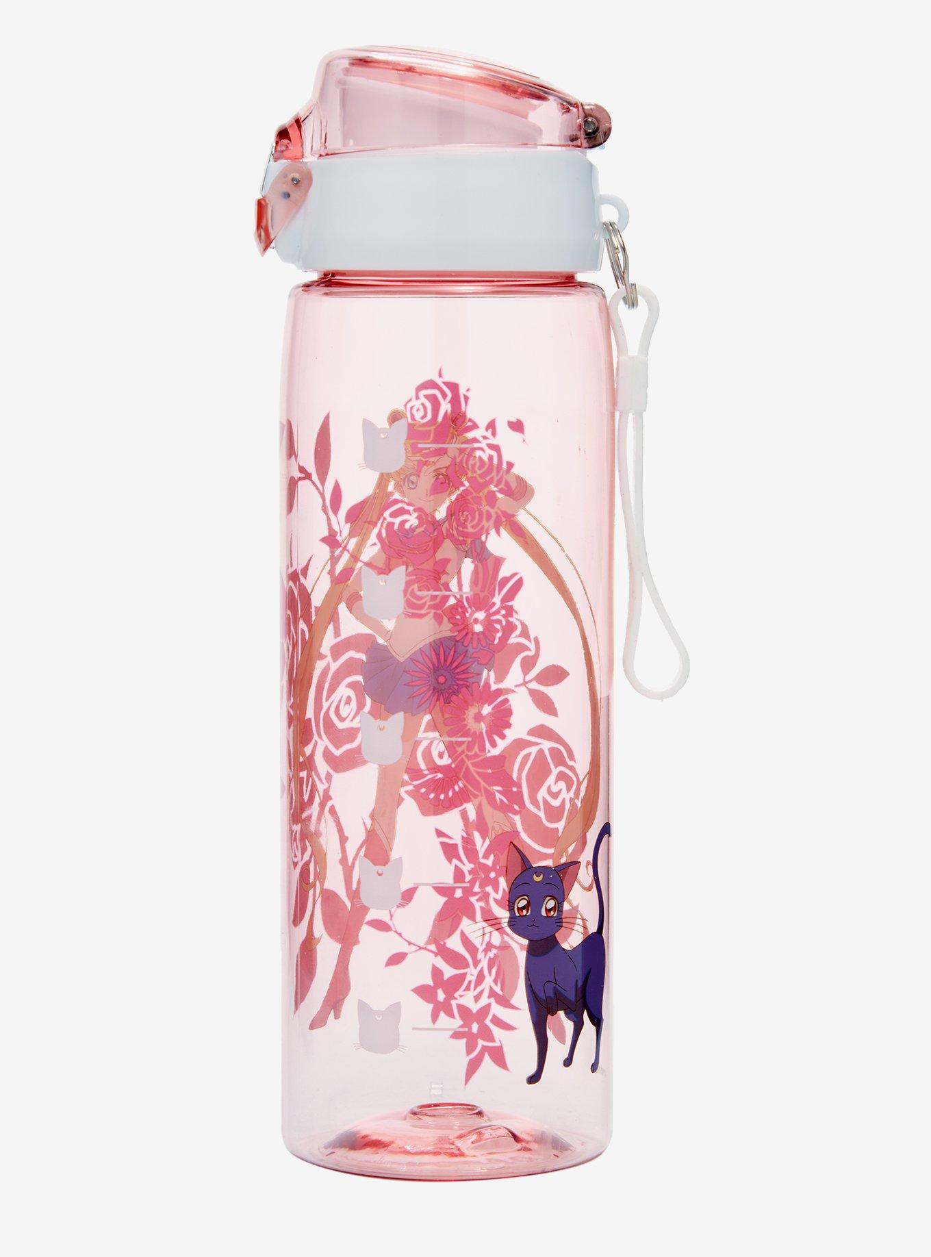 Sailor Moon Floral Water Bottle, , alternate