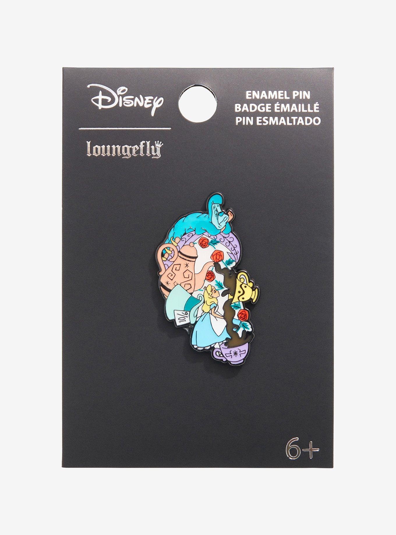 Loungefly Disney Alice In Wonderland Tea Time Enamel Pin, , alternate