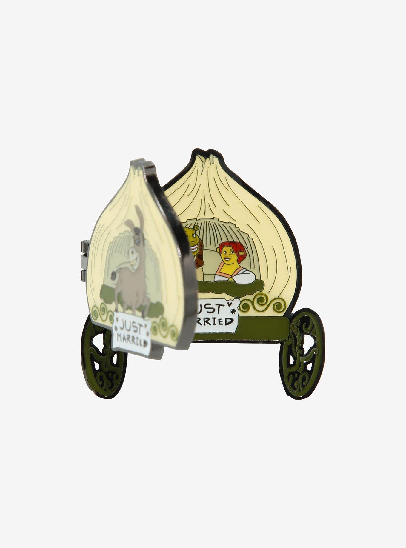 Loungefly Shrek Onion Carriage Hinge Enamel Pin, , alternate