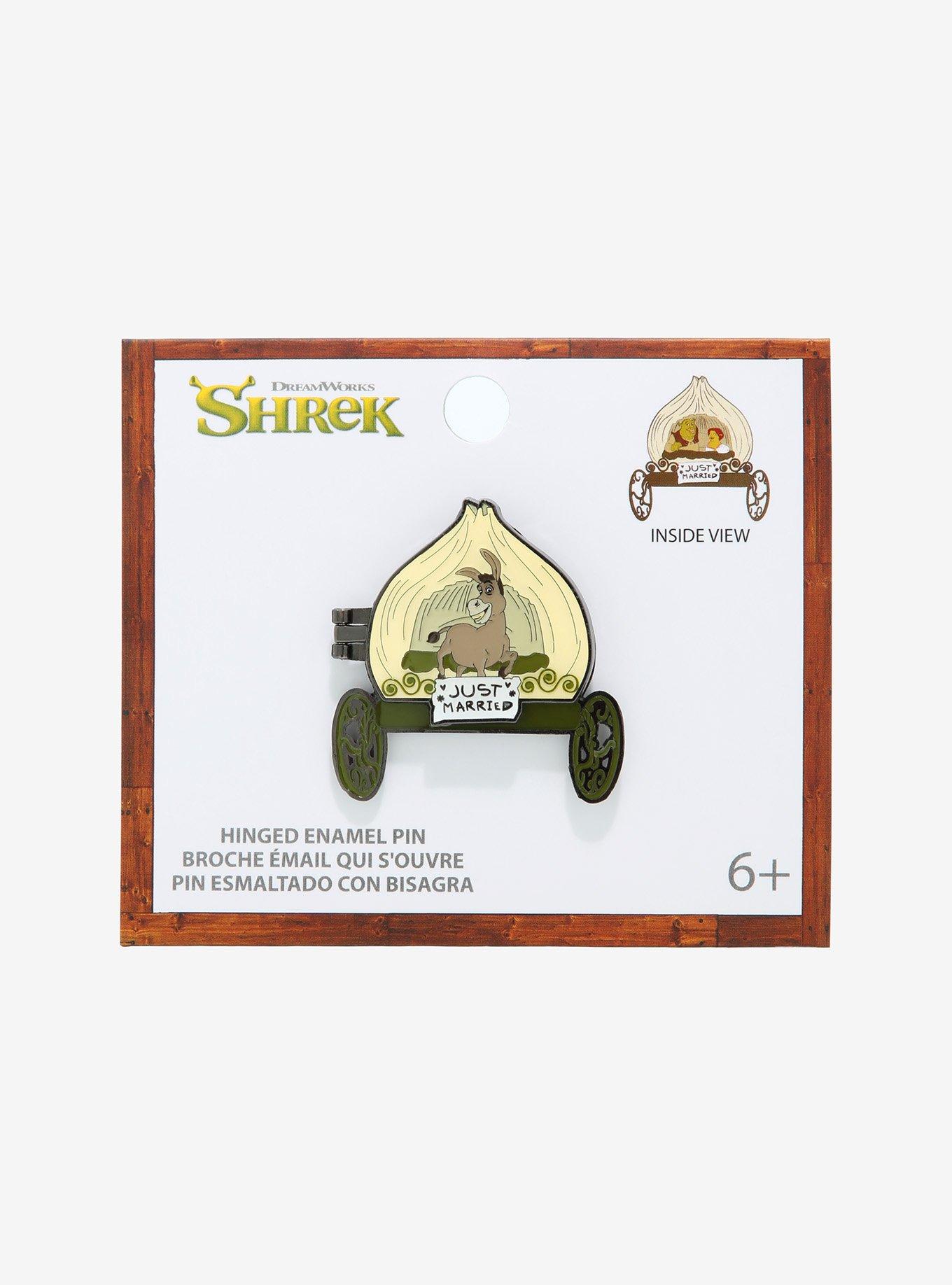 Loungefly Shrek Onion Carriage Hinge Enamel Pin, , alternate