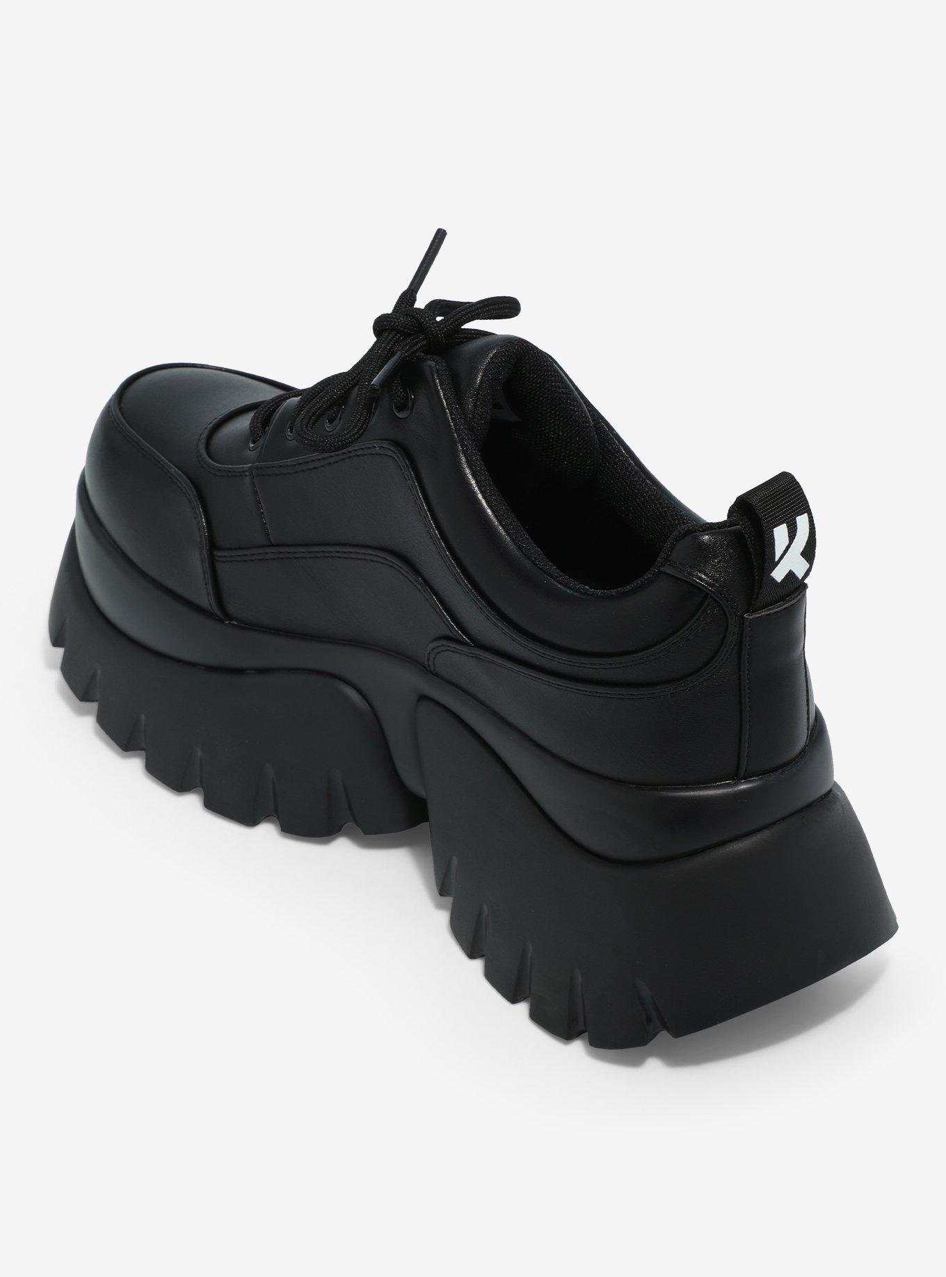 KOI Black Super Chunky Platform Sneakers, MULTI, alternate