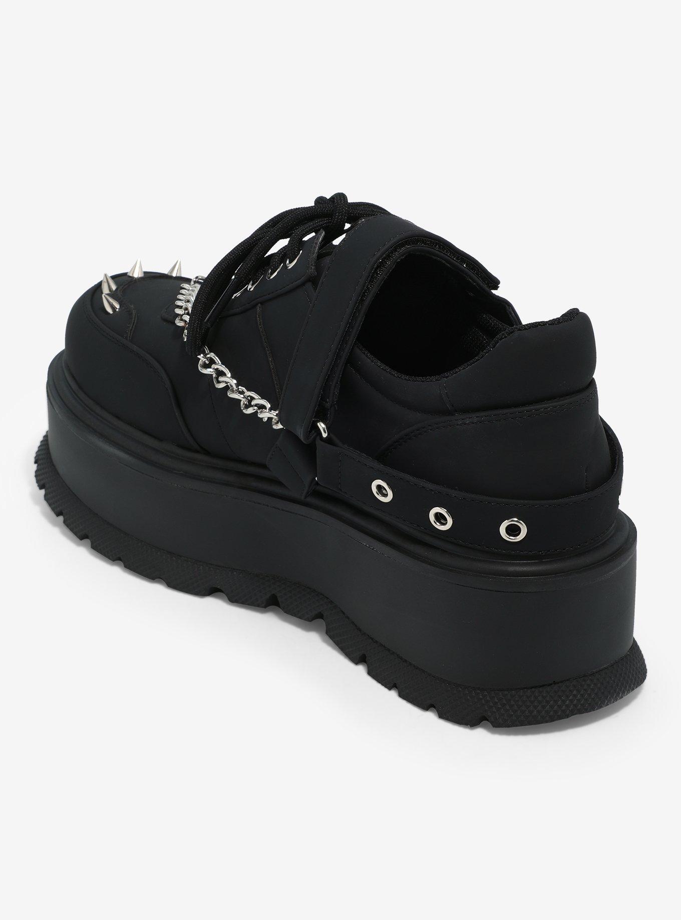 Koi Spike Chain Platform Sneakers, MULTI, alternate