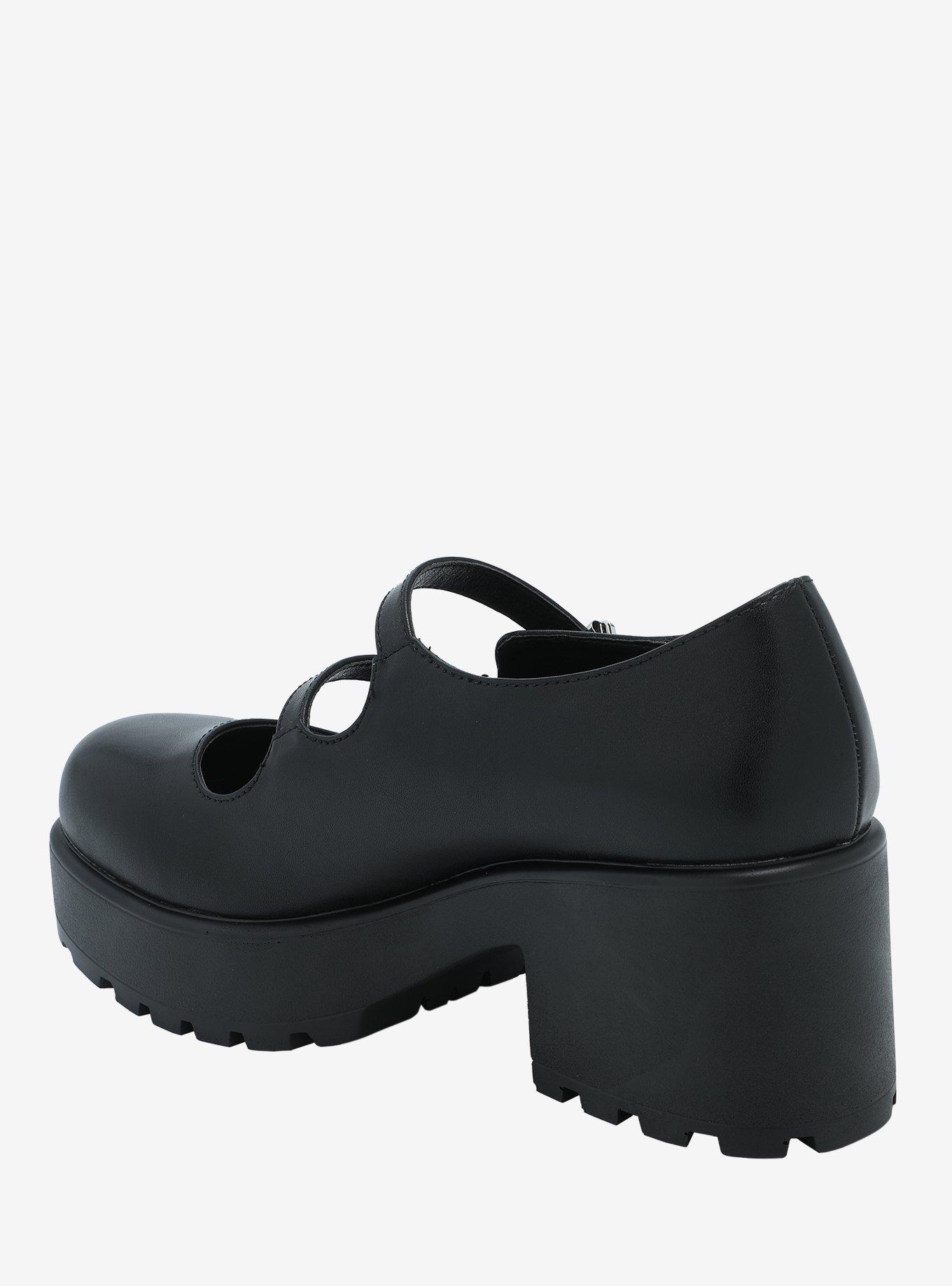 Koi Black Double Strap Mary Janes, MULTI, alternate