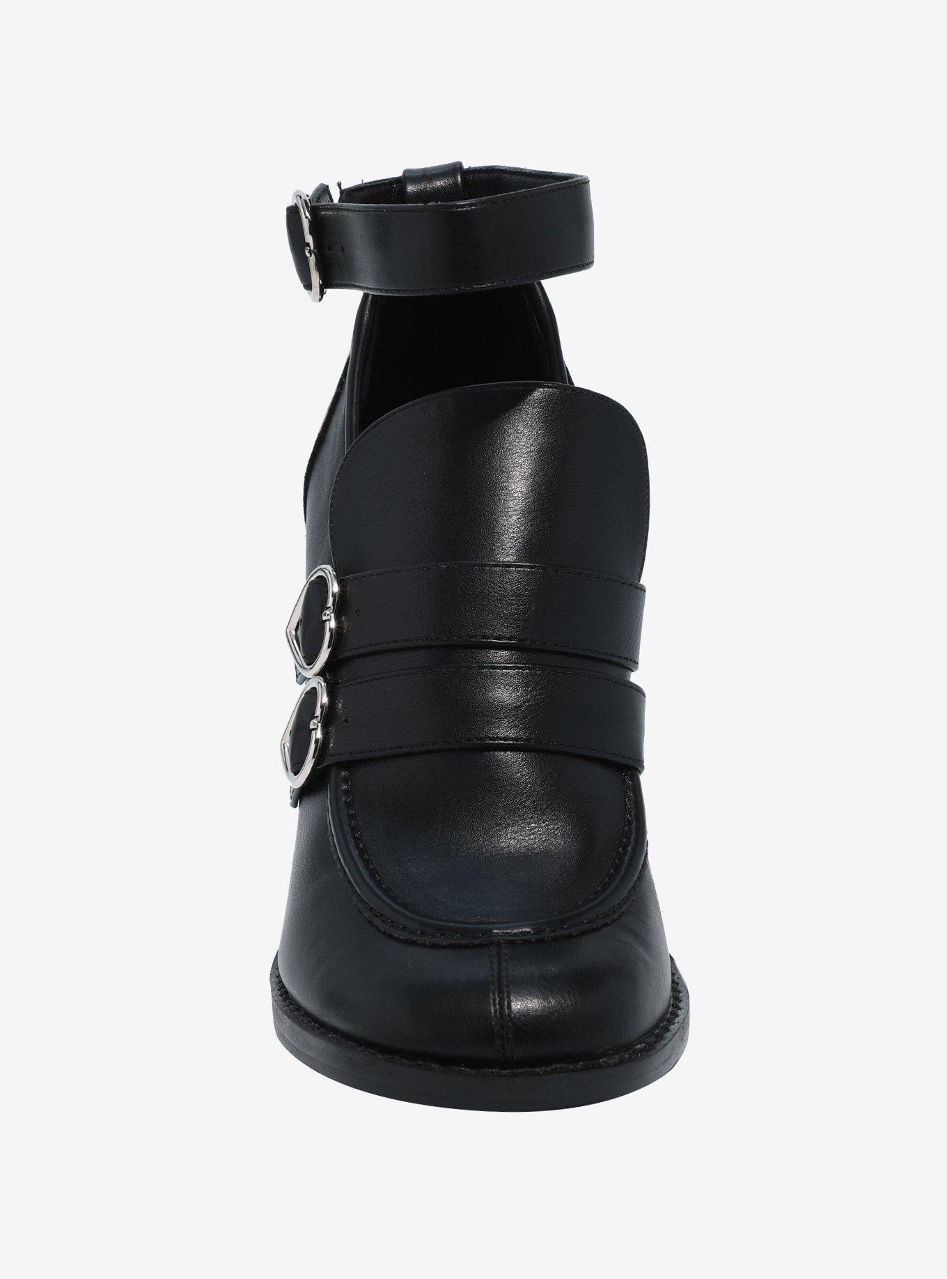 Koi Heart Buckle High Heel Ankle Boots, MULTI, alternate