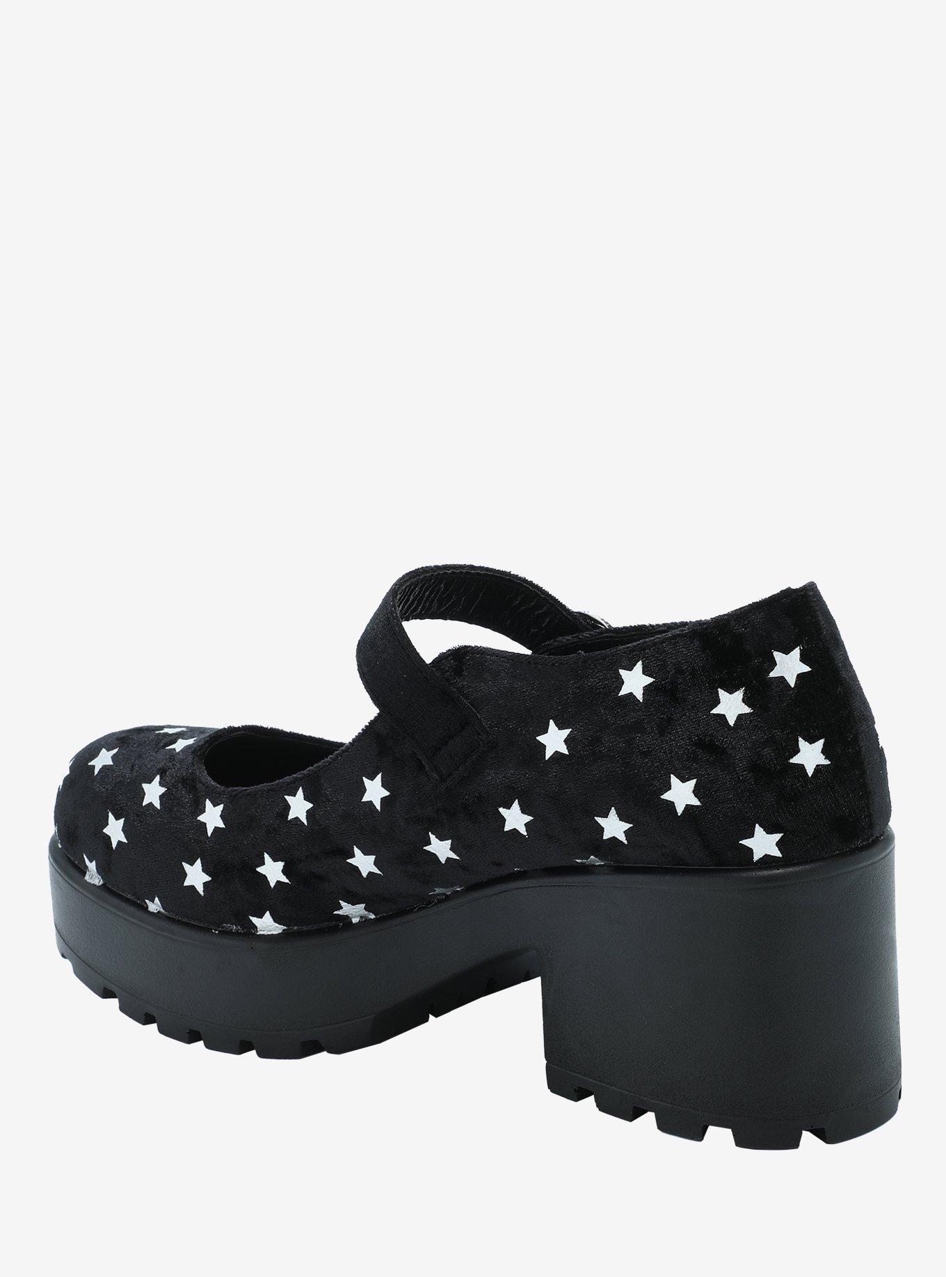 Koi Black Velvet Stars Mary Janes, MULTI, alternate