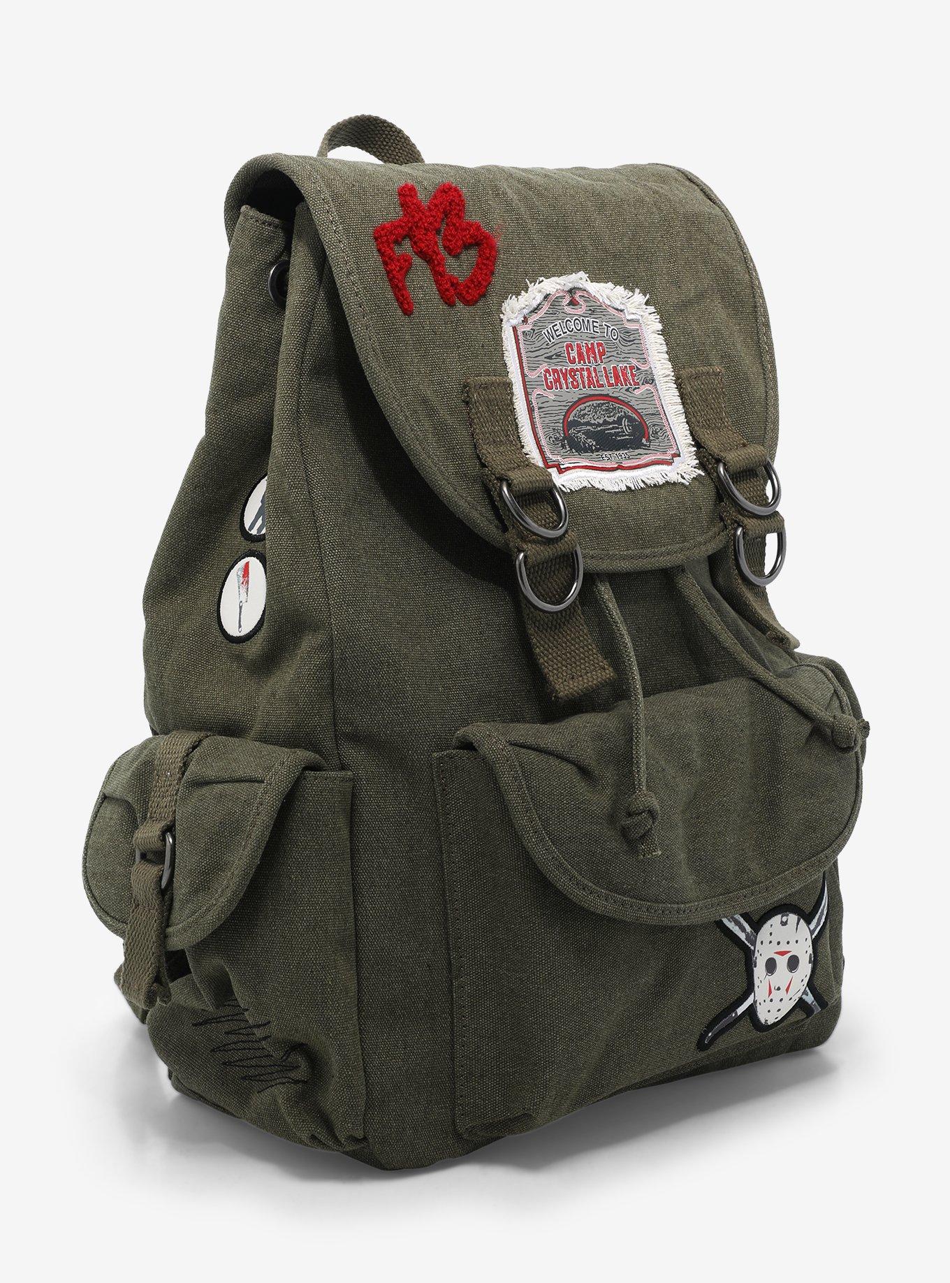 Friday The 13th Patch Slouch Backpack, , hi-res