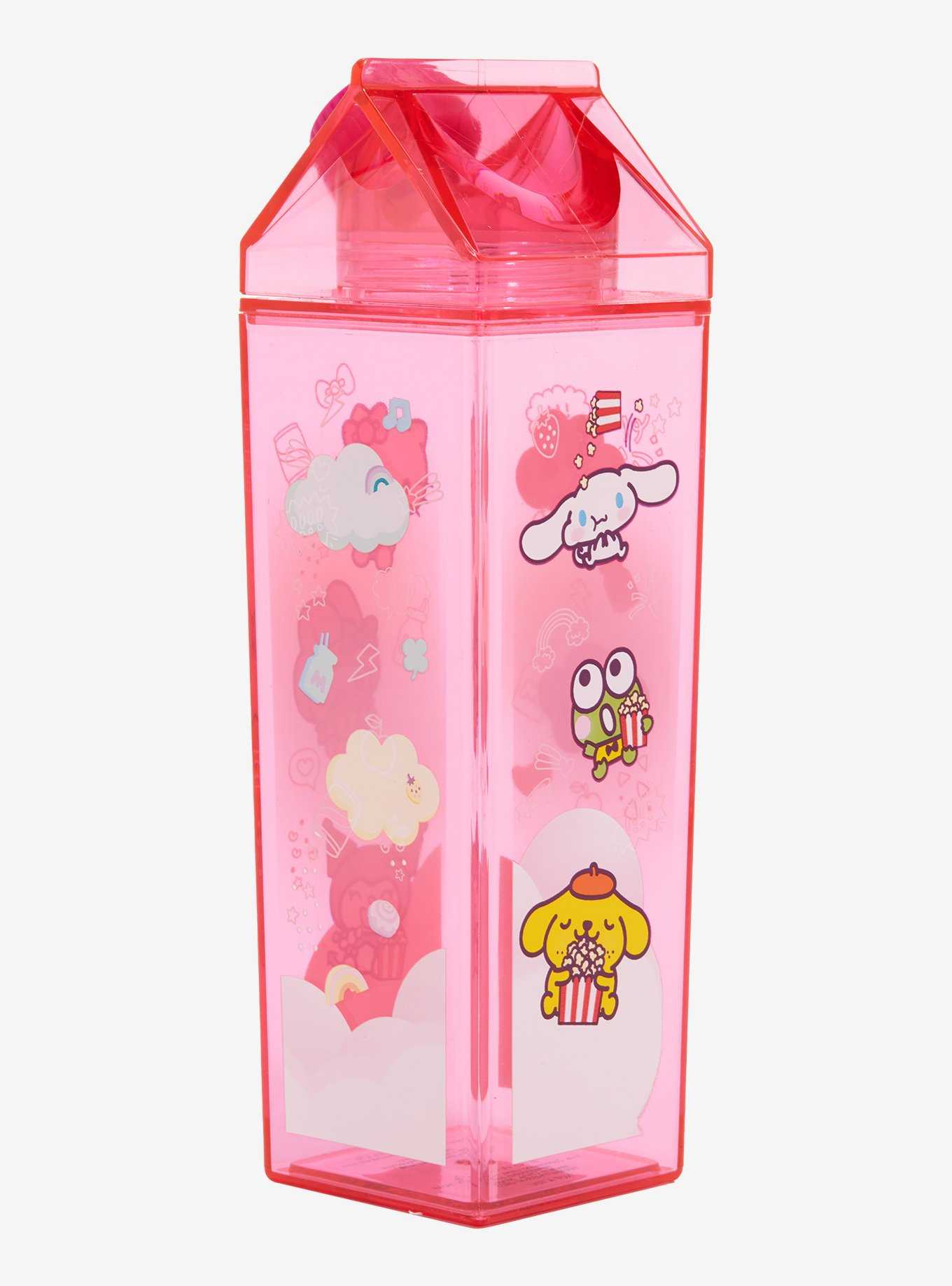 Sanrio Characters Pink Milk Carton Water Bottle, , hi-res