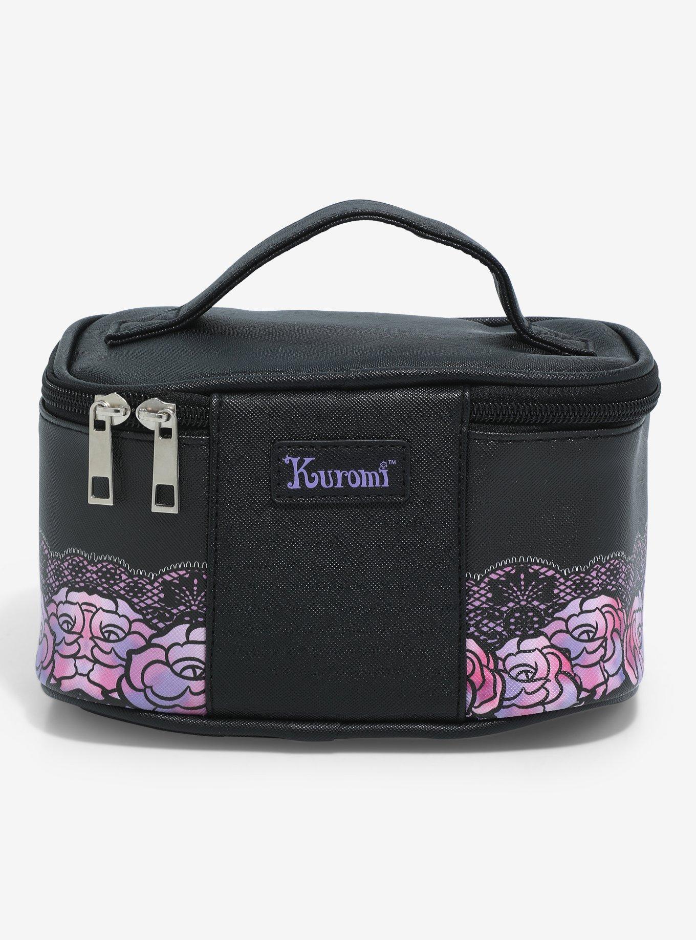 Kuromi Butterfly Roses Makeup Bag, , alternate