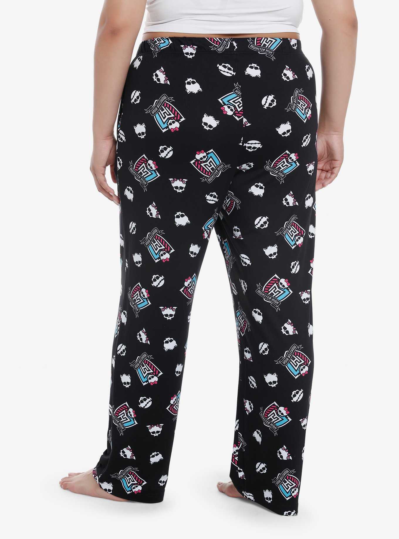 Monster High Logo Girls Pajama Pants Plus Size, , hi-res