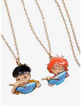 Studio Ghibli Ponyo Sosuke & Ponyo Ramen Best Friend Necklace Set, , hi-res