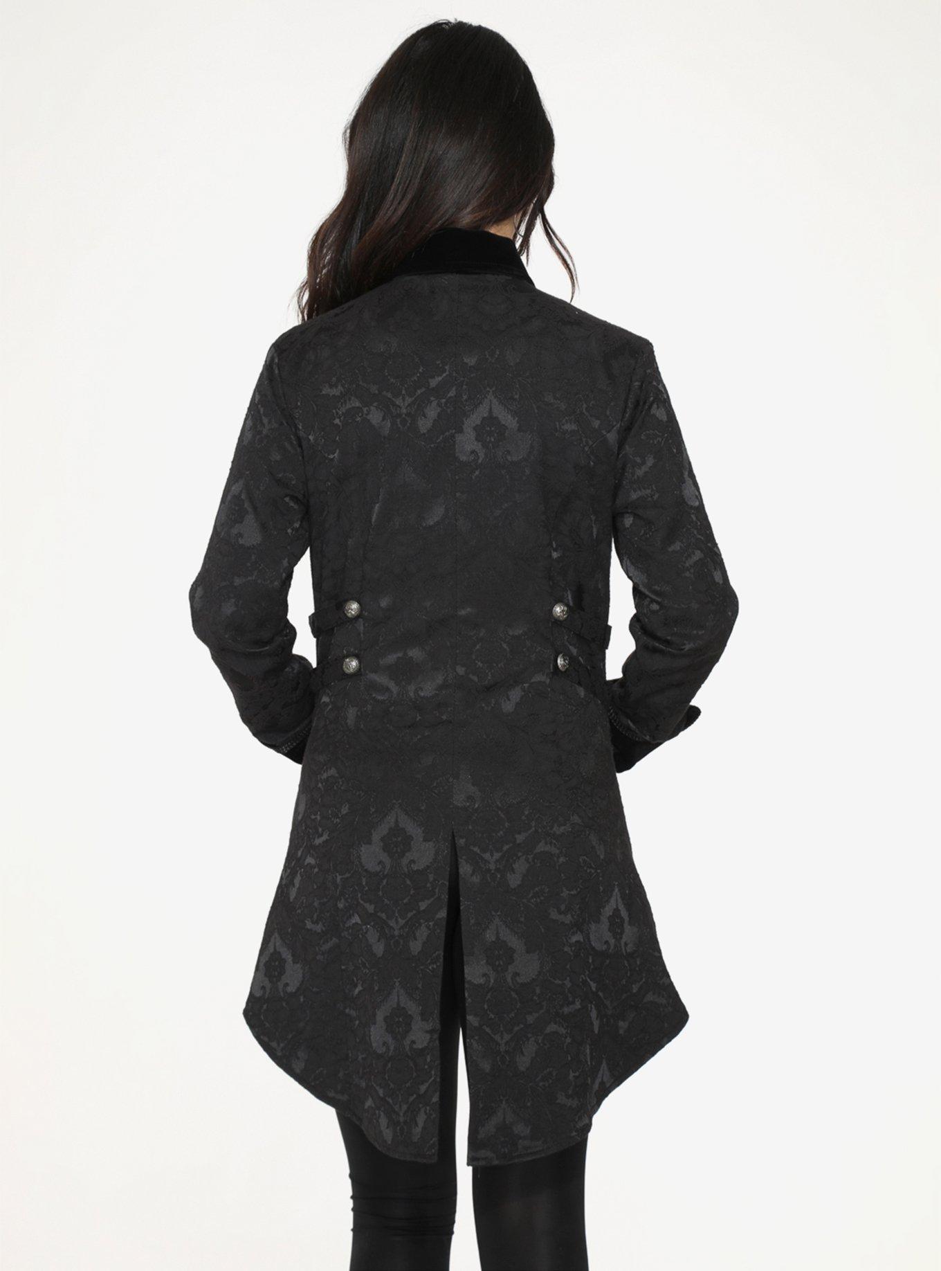 Black Pirate Womens Coat, , hi-res