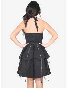 Black Pretty Pirate Lace-Up Dress, , hi-res