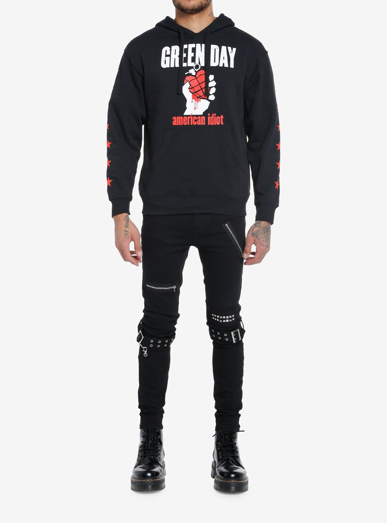 Green Day American Idiot Hoodie, BLACK, alternate