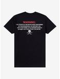 Jackass Logo Warning T-Shirt, BLACK, alternate