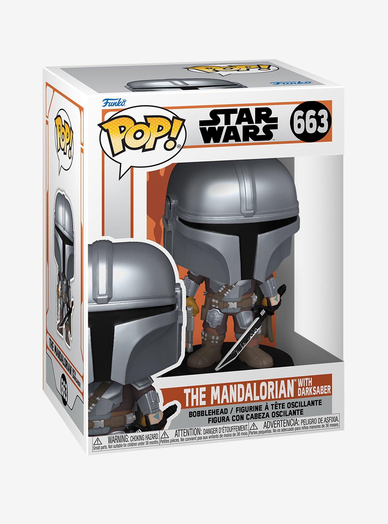 Funko Pop! Star Wars The Mandalorian with Darksaber Vinyl Bobble-Head, , alternate