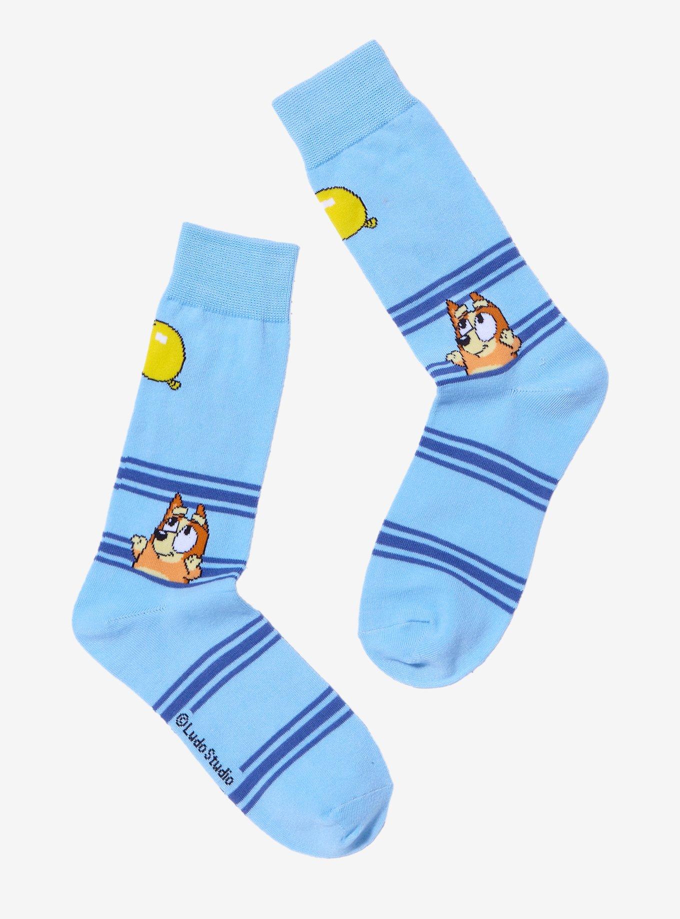 Bluey Keepy Uppy Expert Crew Socks, , alternate