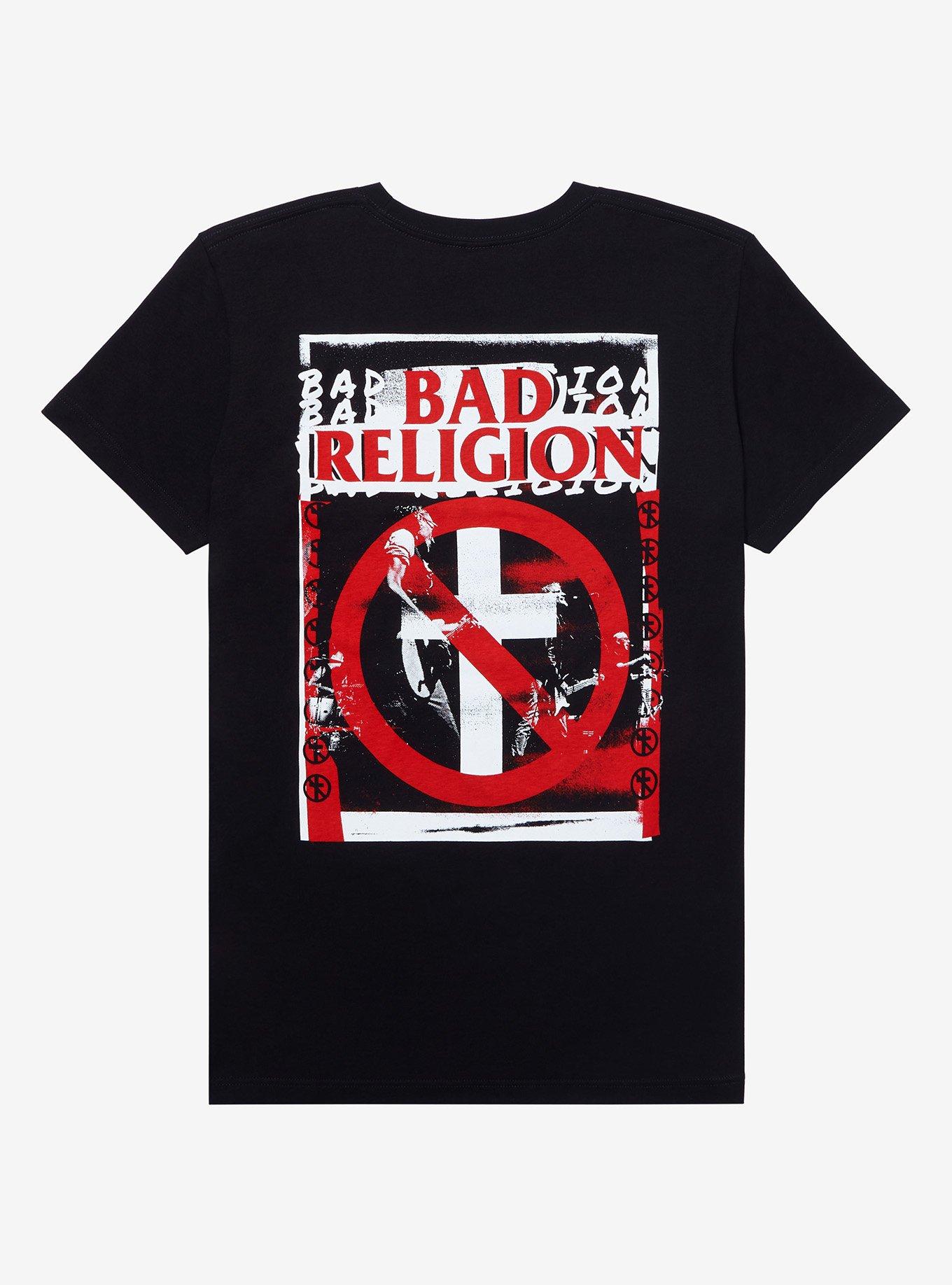 Bad Religion Double Logo T-Shirt, BLACK, alternate