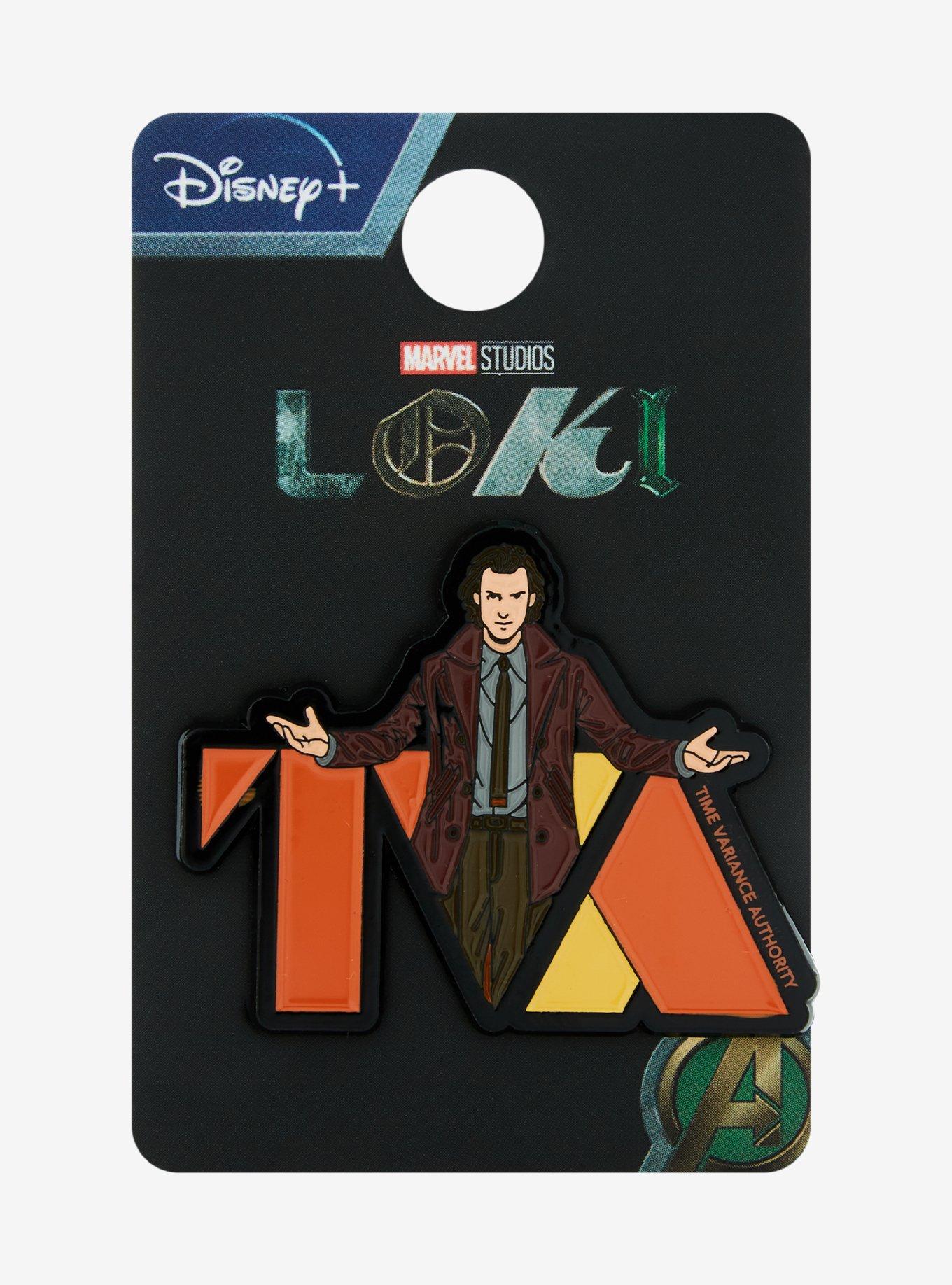 Marvel Loki TVA Logo Enamel Pin - BoxLunch Exclusive, , alternate