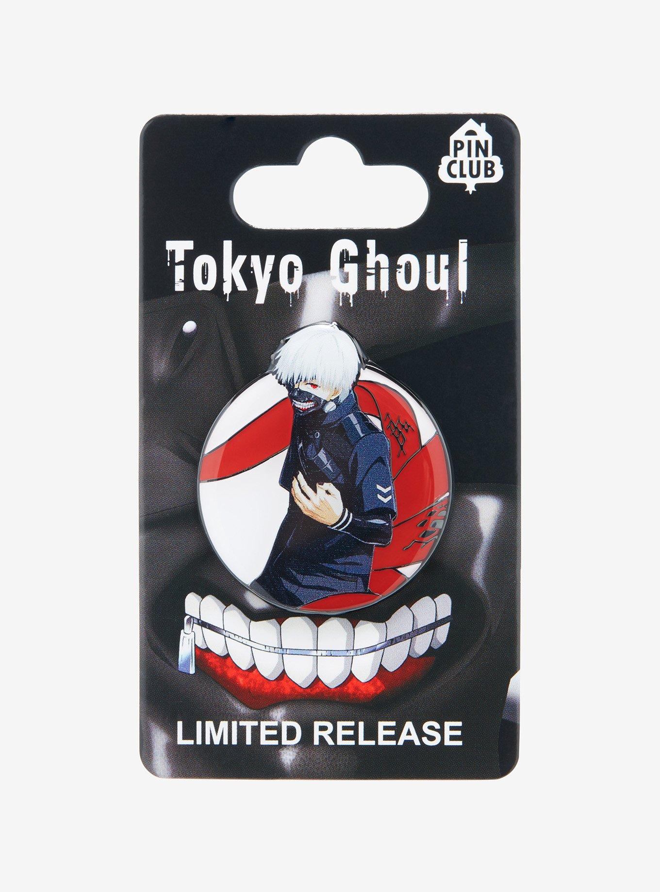 Tokyo Ghoul Ken Kaneki Circular Enamel Pin - BoxLunch Exclusive, , alternate
