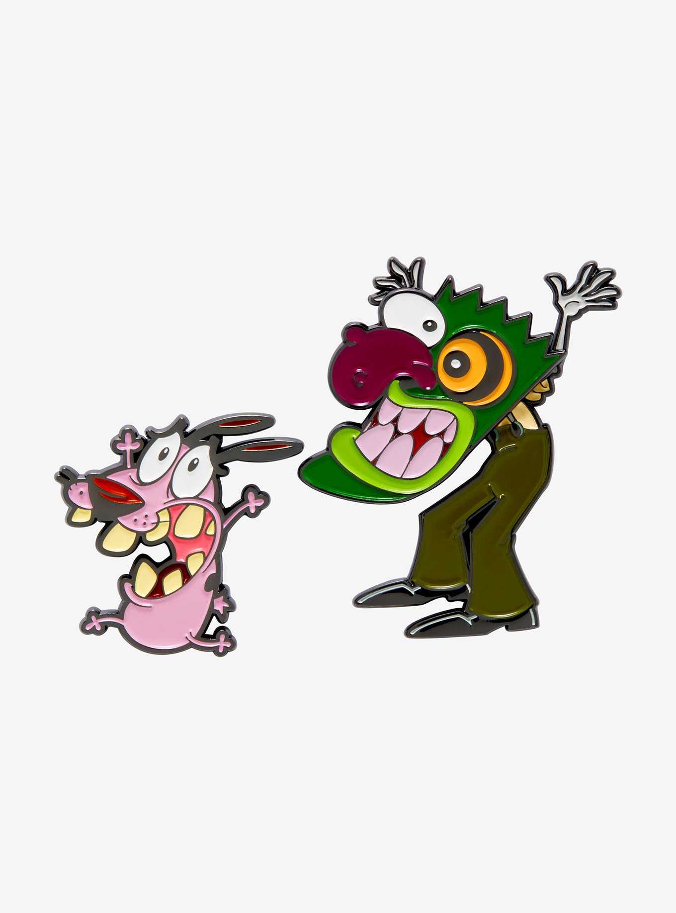Courage the Cowardly Dog Courage & Eustace Enamel Pin Set - BoxLunch Exclusive, , hi-res