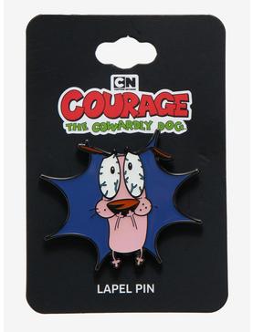 Courage the Cowardly Dog Scared Portrait Enamel Pin - BoxLunch Exclusive, , hi-res
