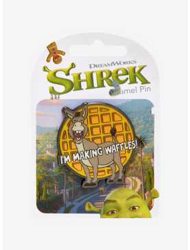 Shrek Donkey I'm Making Waffles Enamel Pin - BoxLunch Exclusive, , hi-res