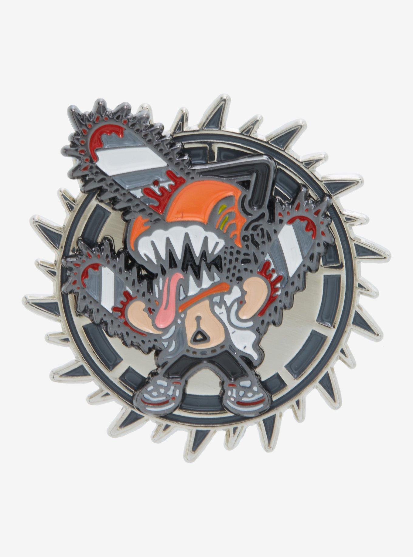 Chainsaw Man Chainsaw Devil Spinning Enamel Pin - BoxLunch Exclusive, , alternate