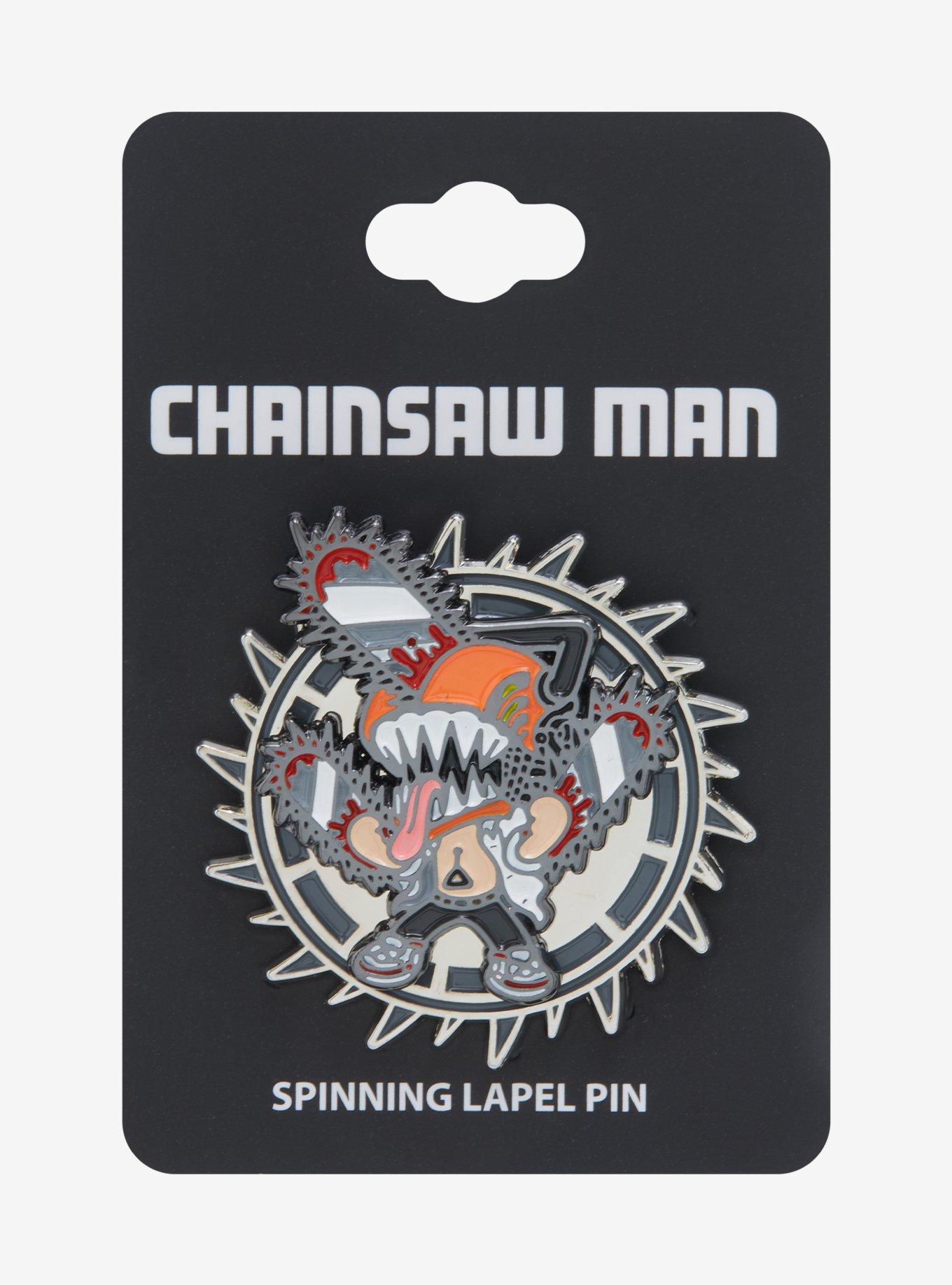 Chainsaw Man Chainsaw Devil Spinning Enamel Pin - BoxLunch Exclusive, , alternate