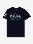 Jujutsu Kaisen X Hello Kitty And Friends Group T-Shirt, BLUE, alternate