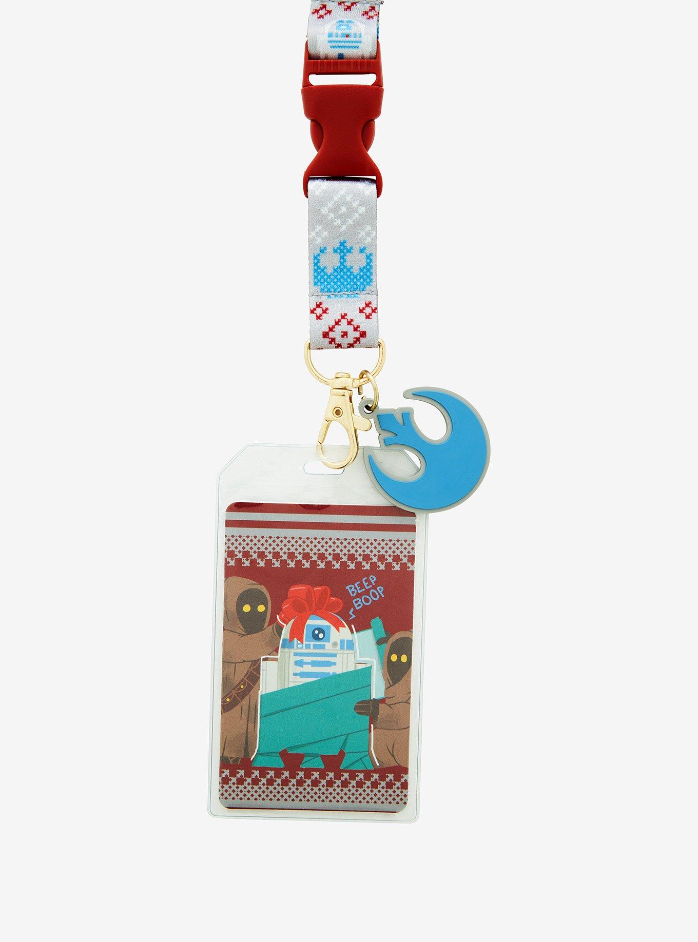 Star Wars Fair Isle Holiday Lanyard - BoxLunch Exclusive, , alternate