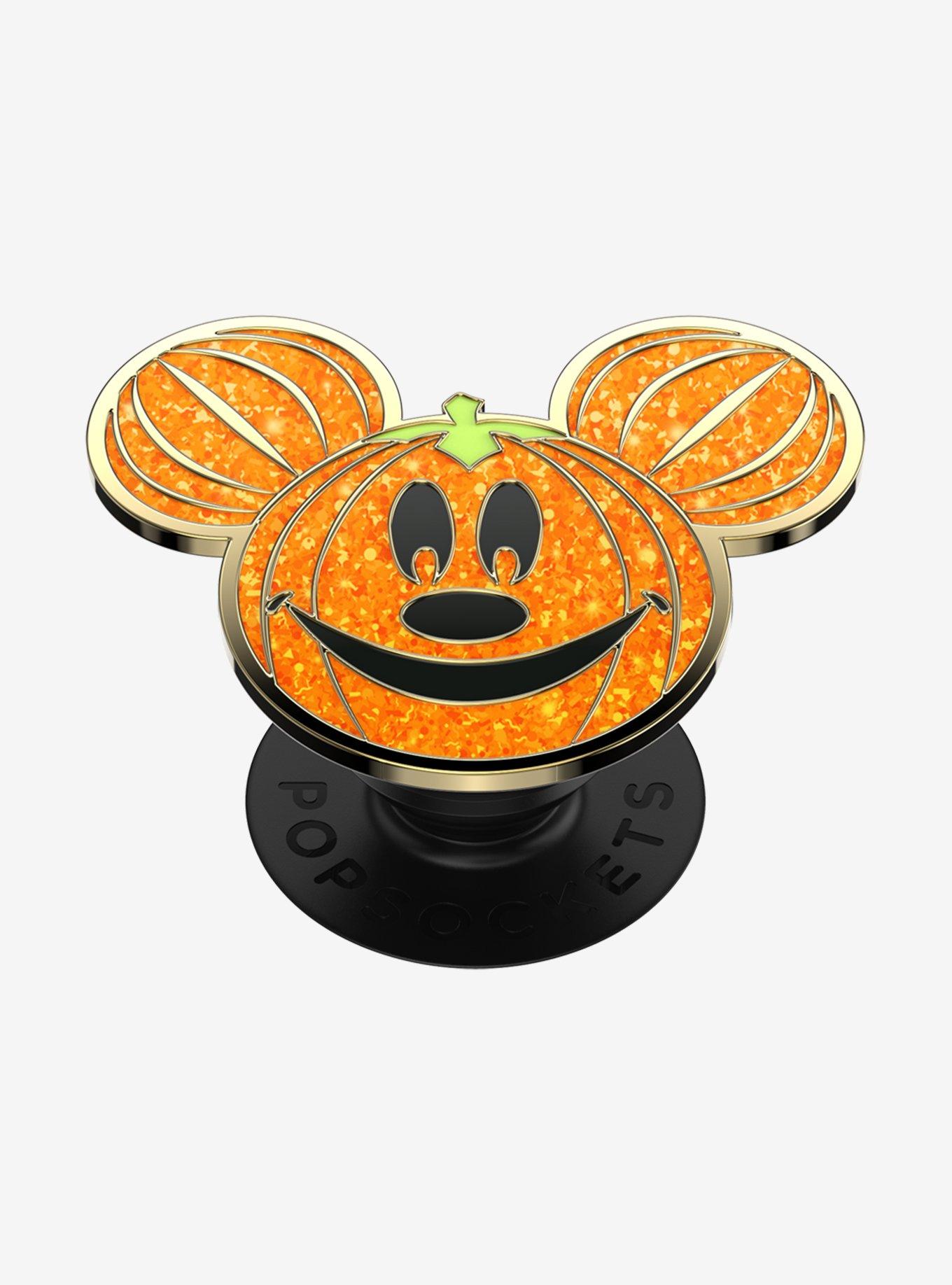 Disney Mickey Mouse Pumpkin Glittery Figural PopSockets PopGrip, , alternate