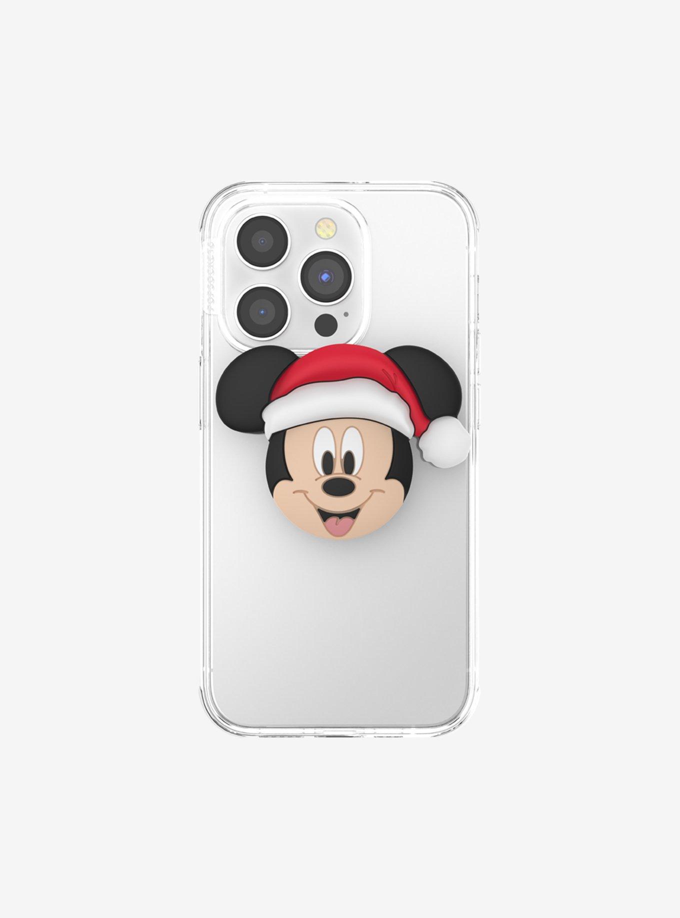 Disney Santa Mickey Mouse Figural PopSockets PopGrip, , alternate