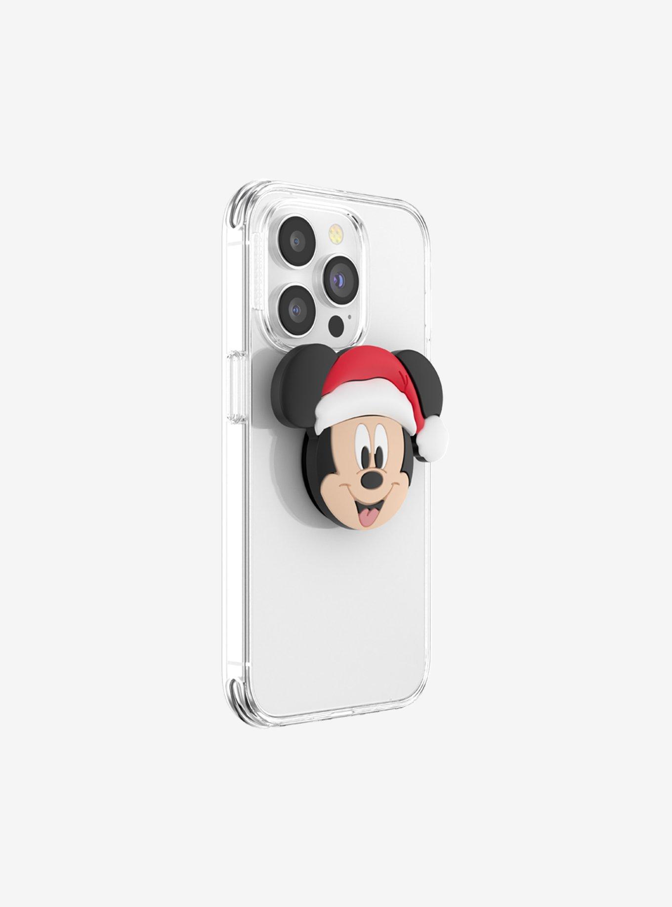 Disney Santa Mickey Mouse Figural PopSockets PopGrip, , alternate