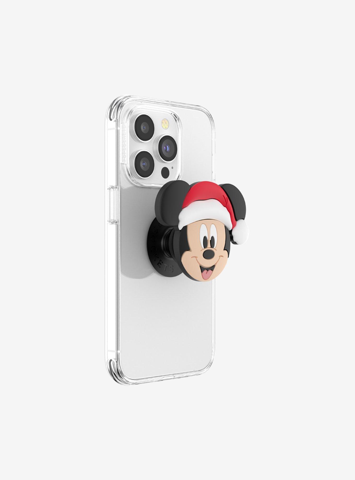 Disney Santa Mickey Mouse Figural PopSockets PopGrip, , alternate