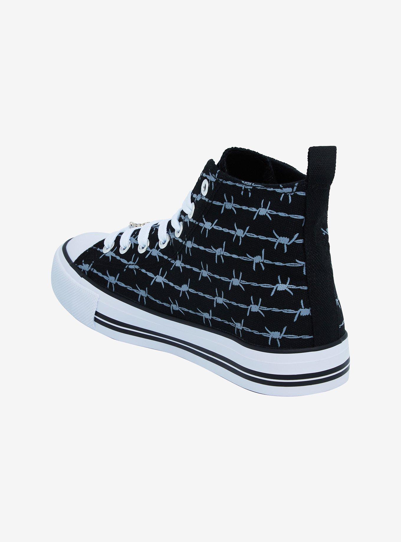 Barbed Wire Hi-Top Sneakers, MULTI, alternate
