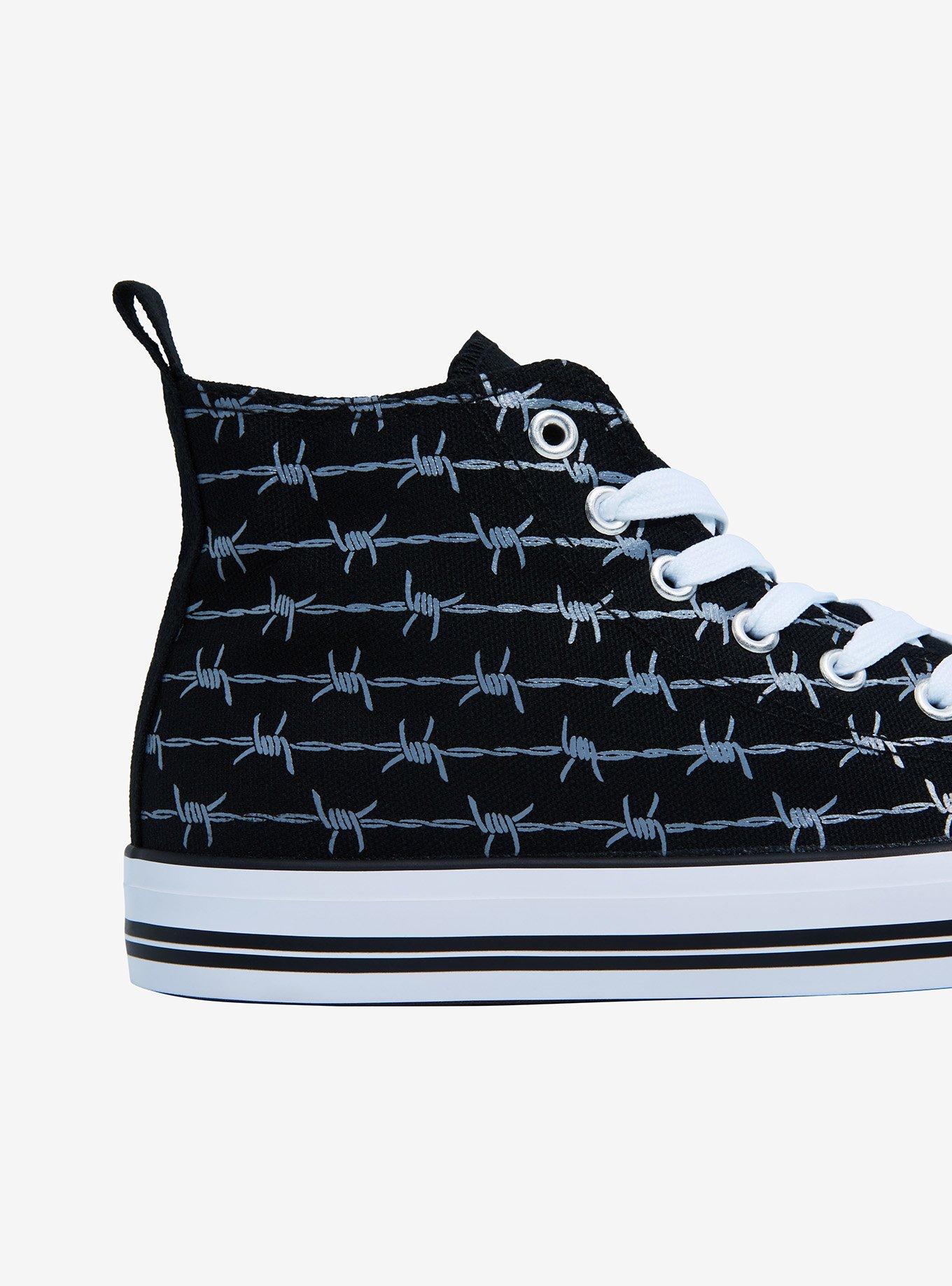 Barbed Wire Hi-Top Sneakers, MULTI, alternate