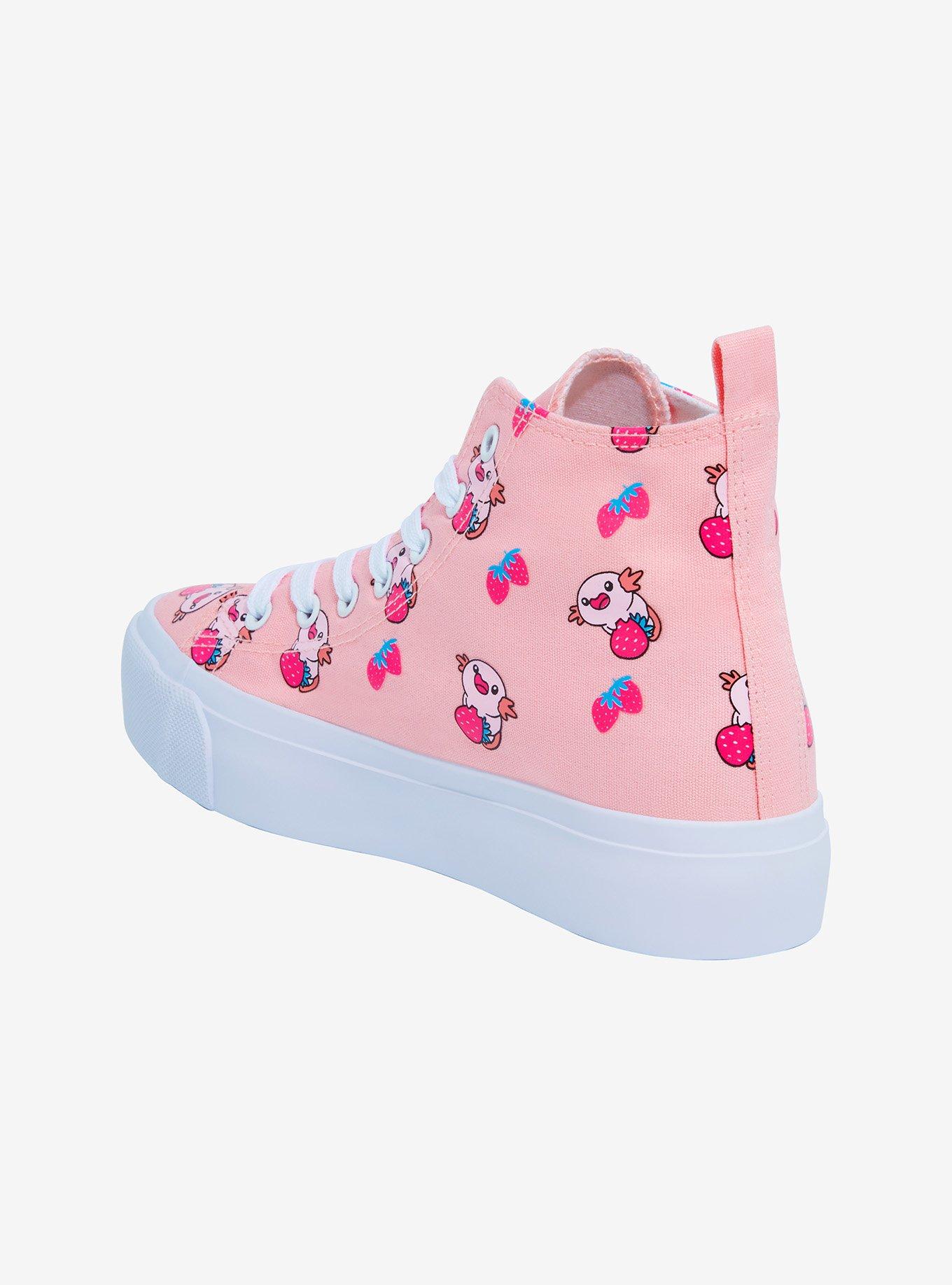 Axolotl Strawberry Hi-Top Platform Sneakers, MULTI, alternate