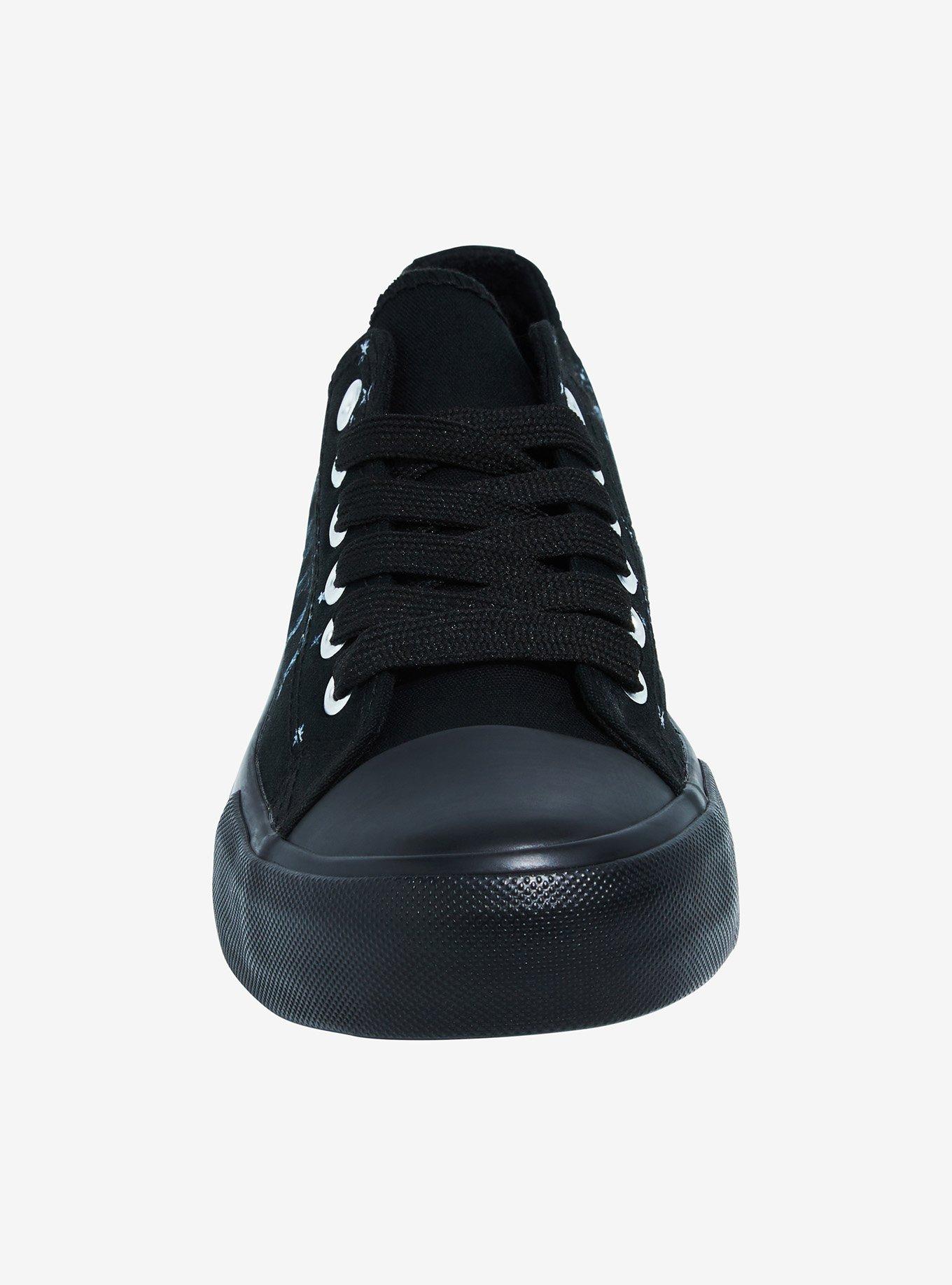 Celestial Moon Phase Lace-Up Sneakers, , hi-res