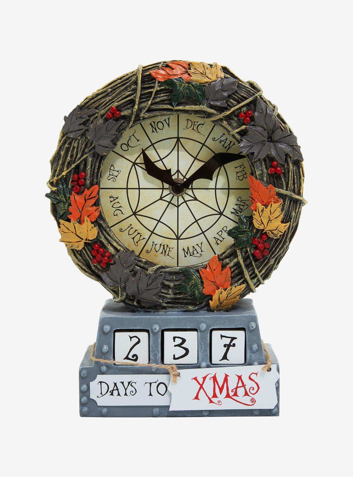 The Nightmare Before Christmas Foliage Countdown Table Clock, , alternate