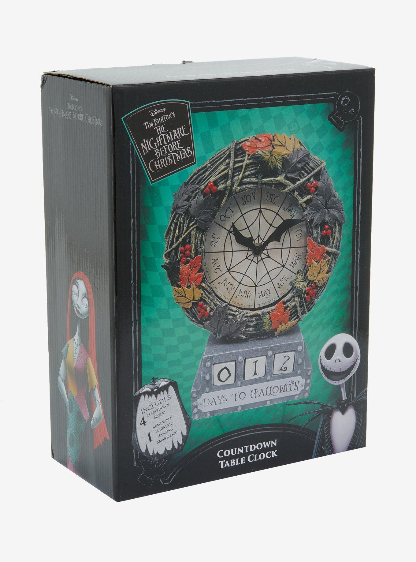 The Nightmare Before Christmas Foliage Countdown Table Clock, , alternate