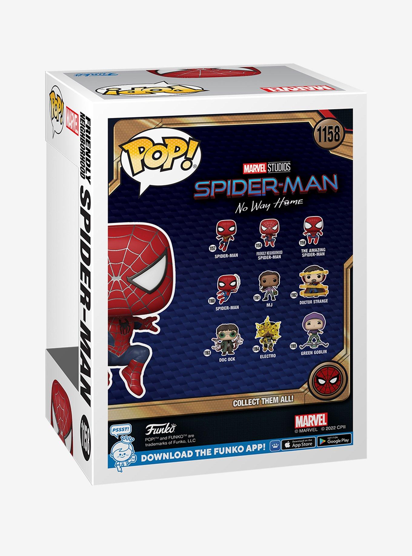 Funko Pop! Marvel Spider-Man: No Way Home Friendly Neighborhood Spider-Man Vinyl Bobble-Head, , alternate