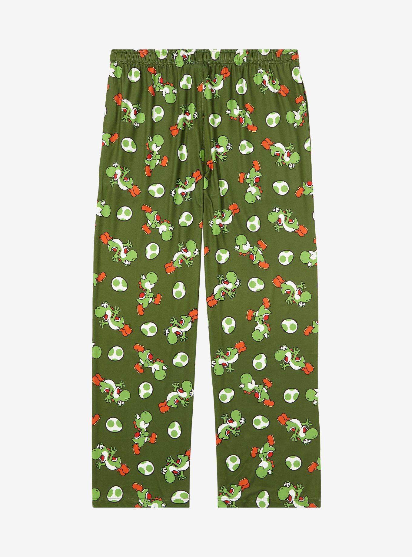 Nintendo Super Mario Bros. Yoshi Allover Print Sleep Pants, MULTI, alternate