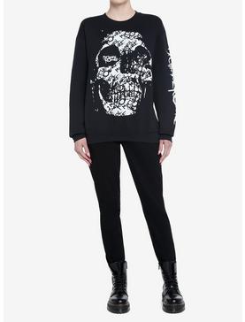 My Chemical Romance Skull Scribble Girls Sweatshirt, , hi-res