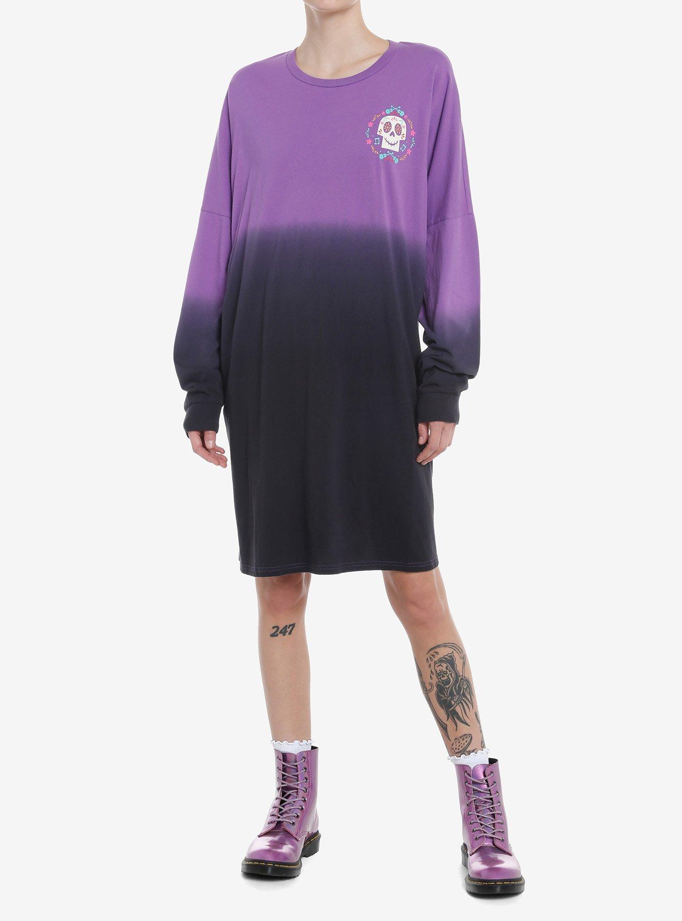 Disney Pixar Coco Remember Me Athletic Jersey Dress, PURPLE  BLACK, alternate