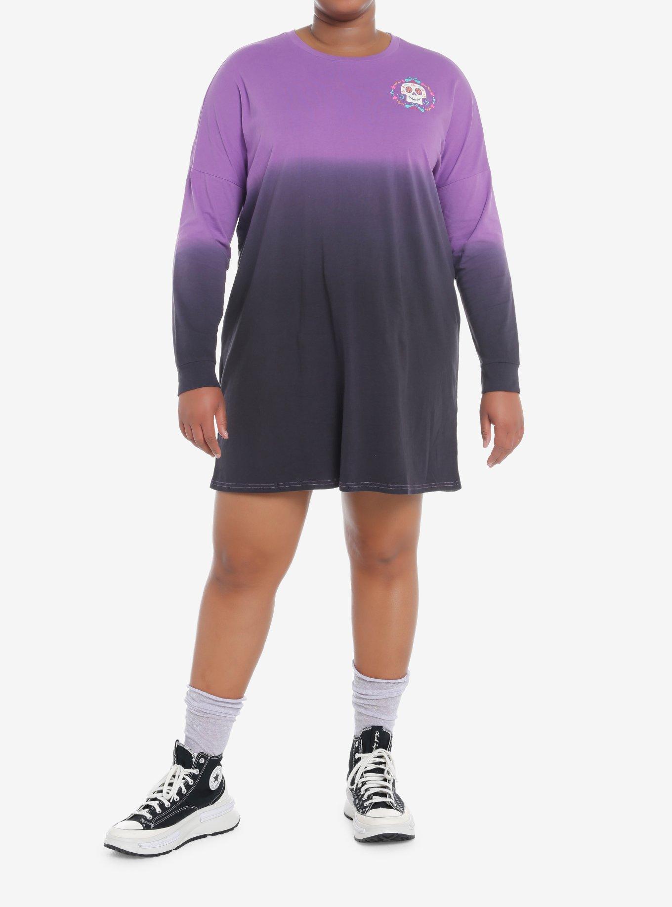 Disney Pixar Coco Remember Me Athletic Jersey Dress Plus Size, PURPLE  BLACK, alternate