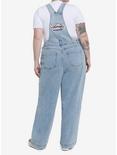Looney Tunes Embroidered Overalls Plus Size, LIGHT WASH, alternate