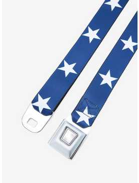 Navy Blue & White Star Seatbelt Belt, , hi-res