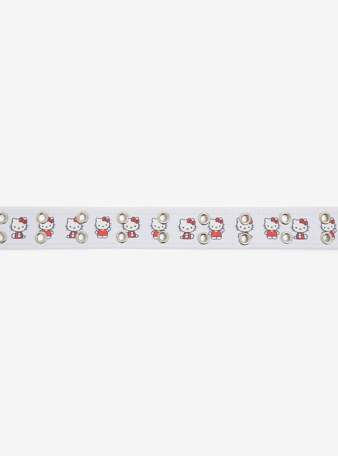 Hello Kitty Two Row Grommet Belt, , hi-res