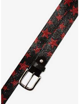 Black & Red Star Jeweled Belt, , hi-res
